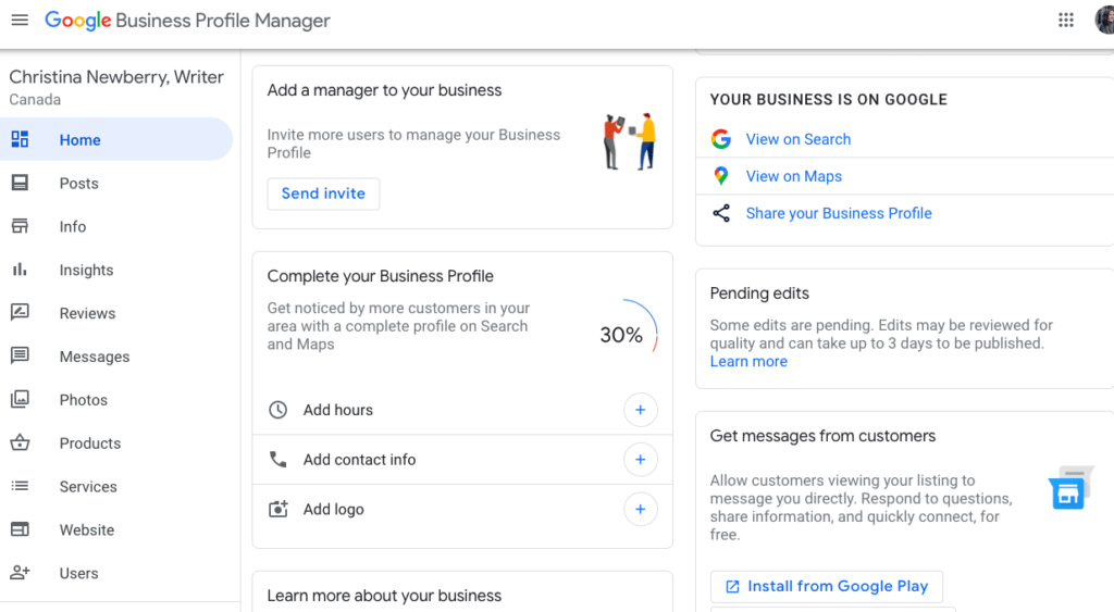 How to Manage Users in Google Business Profile